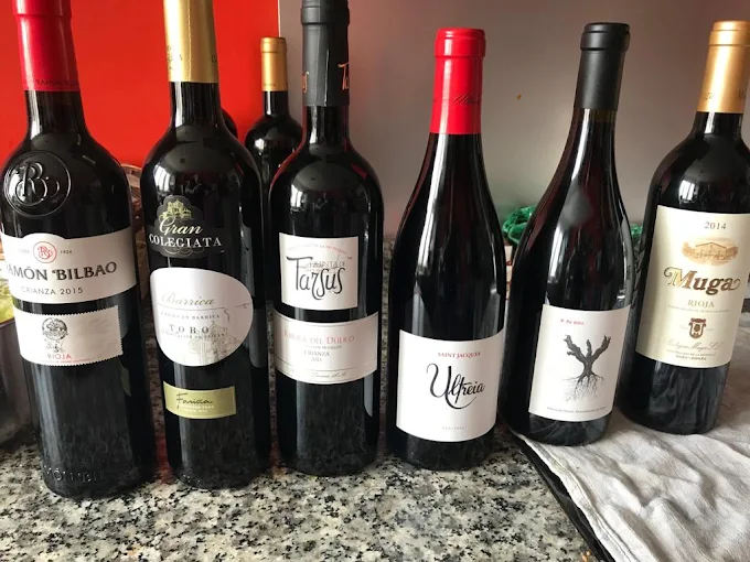Botellas de Vino